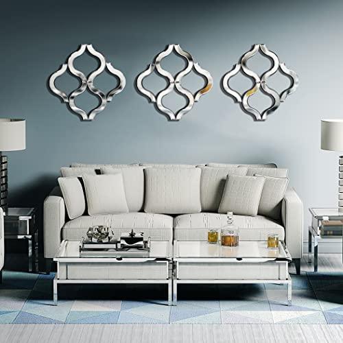 DMDFIRST Arc-Shaped Decorative Wall Mirror Silver Color