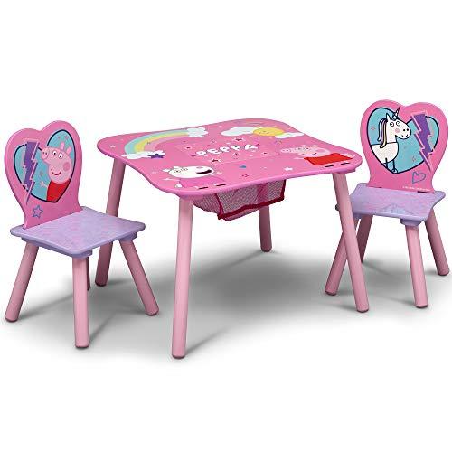 Delta Children Kids Table and Chair Set with Storage (2 Chairs