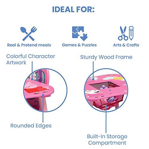 Delta Children Kids Table and Chair Set with Storage (2 Chairs