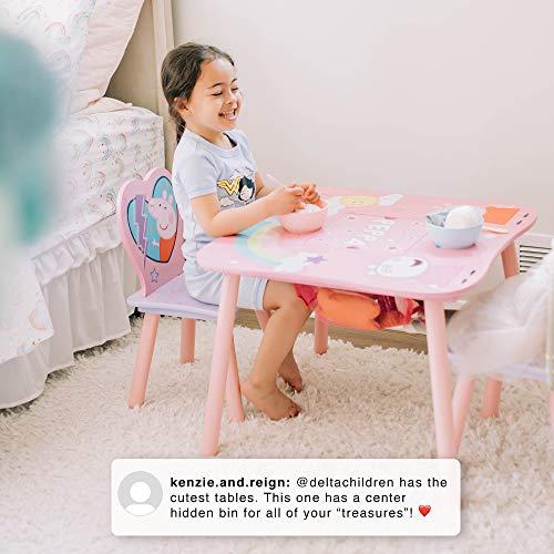 Delta Children Kids Table and Chair Set with Storage (2 Chairs