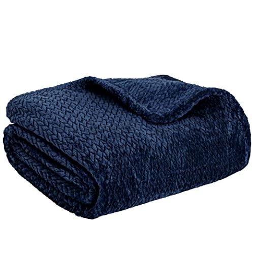 TENTIAL BAKUNE BLANKET 130×70cm Navy CHEVRON NAVY TWIN BLANKET | Nautica